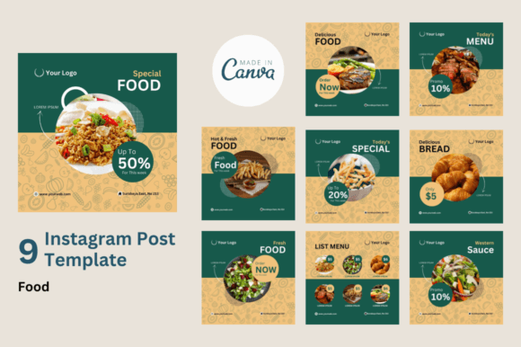 Download Social Media Feed for Food - Premium Resources