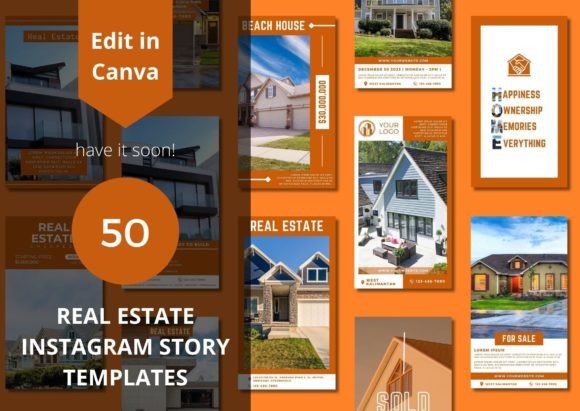 Download Real Estate Story Canva Templates - Story Collection