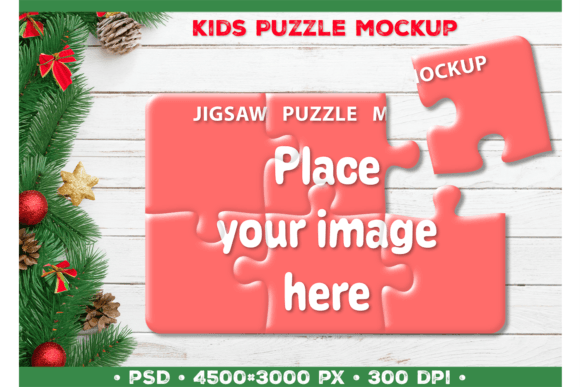 Download Kids Jigsaw Puzzle Mockup Template - Puzzle mockup Collection