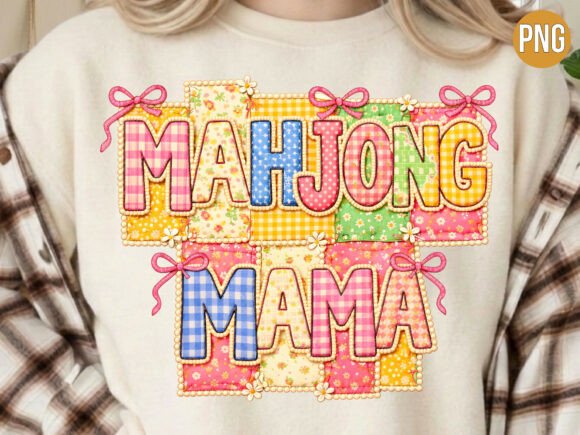 Download Pastels Mahjong Mama Quilt T-shirt PNG - Pastels Collection