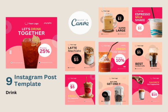 Download Social Media Feed for Drink - Social media feed Collection