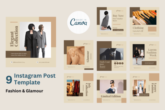 Download Social Media Feed for Fashion &amp; Glamour - Social media feed Collection