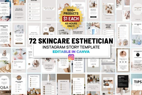 Download Skincare Instagram Canva Story Template - Story Collection
