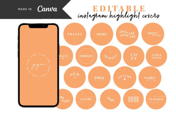 Download Orange Instagram Story Highlight Covers - Story Collection