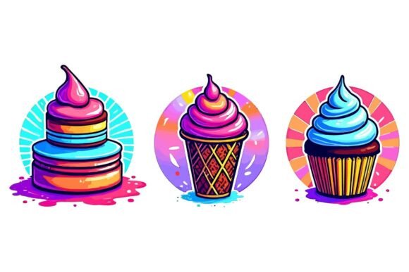Download Retro Dessert Pack EPS - Premium Resources