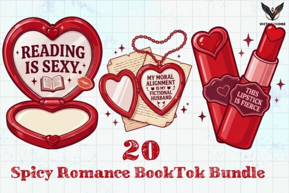 Download Spicy Romance BookTok Bundle PNG - Booktok Collection