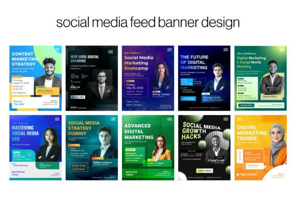 Download Bundles Social Media Feed Design - Social media feed Collection