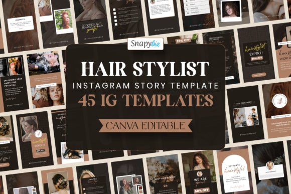 Download Hair Stylist IG Canva Story Templates - Story Collection