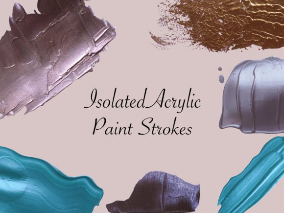 Download 100 Acrylic Brush Strokes for Creatives - Creatives Collection